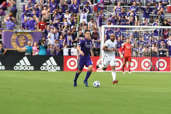 Orlando City Hospeda Portland Timbers Exploria Stadium Orlando Florida Abril — Fotografia de Stock