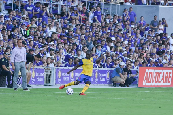 Orlando City Hostí Colorado Rapids Stadionu Orlando City Orlandu Floridě — Stock fotografie