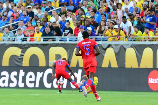 Brasil Enfrenta Haiti Durante Centenário Copa América Orlando Florida Camping — Fotografia de Stock