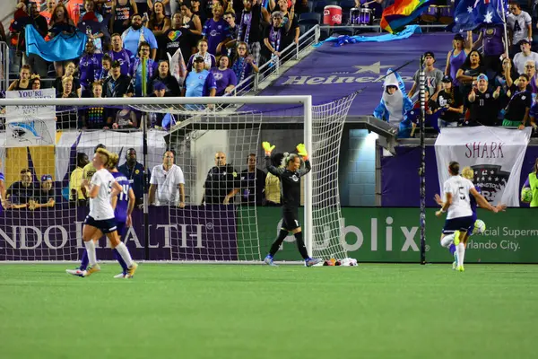 Orlando Pride Gospodarzem Washington Spirit Camping World Stadium Orlando Floryda — Zdjęcie stockowe