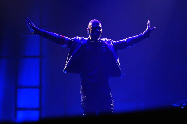 Singer Usher Apresenta Amway Center Orlando Florida Dezembro 2014 — Fotografia de Stock