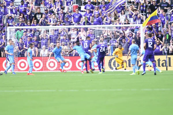 Orlando City Host New York City Orlando City Stadium Orlando - Stock-foto