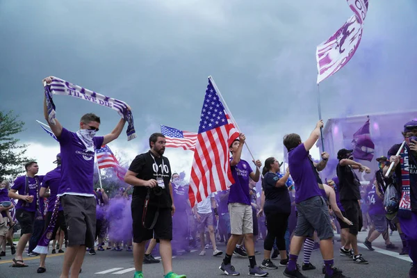 Orlando City Hosts Philadelphia Union Exploria Stadium Orlando Florida Wednesday — Stock Photo, Image