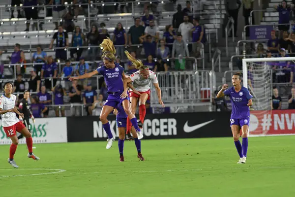 Orland Pride Värd För Chicago Red Stars Exploria Stadium Den — Stockfoto