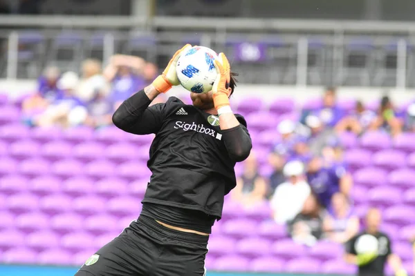 Orlando City Gastheer Van New York Red Bulls Het Exploria — Stockfoto