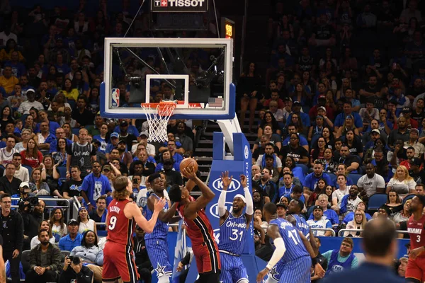 Orlando Magic Värd Miami Heat Amway Center Orlando Florida Den — Stockfoto