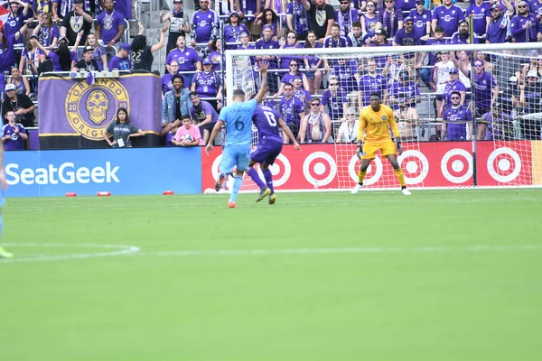 Orlando City Host New York City Orlando City Stadium Orlando — Zdjęcie stockowe