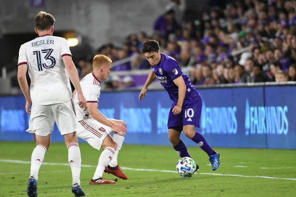 Orlando City Empfängt Real Salt Lake Exploria Stadium Samstag Den — Stockfoto