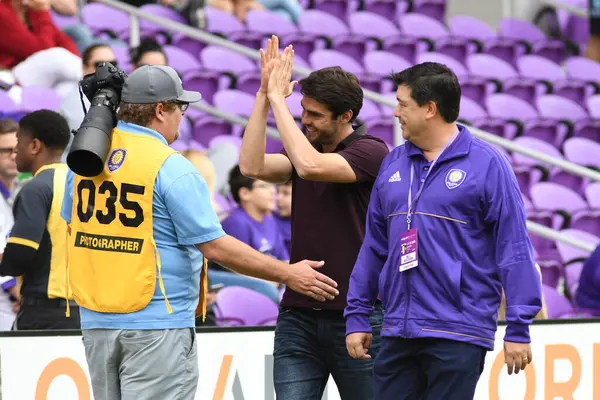 Orlando City Hostí New York Red Bulls Stadionu Exploria Orlandu — Stock fotografie