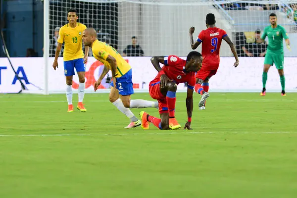 Brasil Enfrenta Haití Durante Copa América Centenario Orlando Florida Camping —  Fotos de Stock