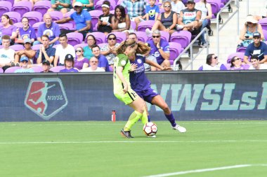 Orlando Pride 21 Temmuz 2018 'de Orlando Florida' daki Exploria Stadyumu 'nda Seattle Reign FC' ye ev sahipliği yapmaktadır. Fotoğraf: Marty Jean-Louis