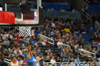 Orlando Magic, 13 Aralık 2019 Cuma günü Orlando, Florida 'daki Amway Center' da Houston Rockets 'a ev sahipliği yapıyor.