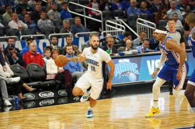 Orlando Magic, Philadelphia 76ers 'ı 13 Kasım 2019 Çarşamba günü Amway Center' da ağırlamaktadır. Fotoğraf: Marty Jean-Louis