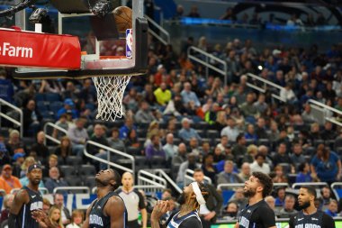 Orlando Magic 28 Şubat 2020 tarihinde Orlando Florida 'da Amway Center' da Minnesota Timberwolves 'a ev sahipliği yapar..  