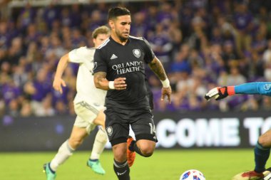 Orlando City 21 Nisan 2018 'de Orlando Florida' daki Exploria Stadyumu 'nda San Jose depremlerine ev sahipliği yaptı..  