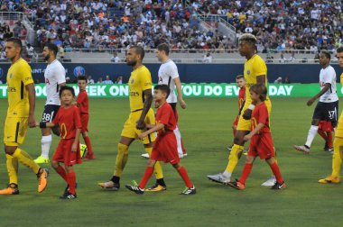 Paris Saint-Germain, Tottenham Hotspur 'a karşı 22 Temmuz 2017' de Orlando Florida 'daki Citrus Bowl' da.  
