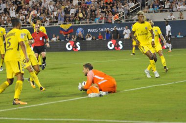 Paris Saint-Germain, Tottenham Hotspur 'a karşı 22 Temmuz 2017' de Orlando Florida 'daki Citrus Bowl' da.  
