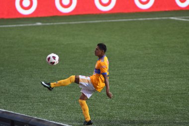 Atlanta United sunucusu Tigres & MLS Homegrown takımları 31 Temmuz 2018 'de Atlanta, Georgia' da düzenlenen MLS All Star haftasında.