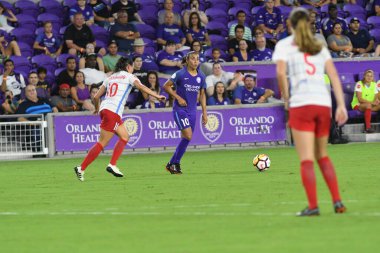 Orland Pride, 25 Ağustos 2018 'de Orlando Florida' daki Exploria Stadyumu 'nda Chicago Red Stars' a ev sahipliği yapıyor..