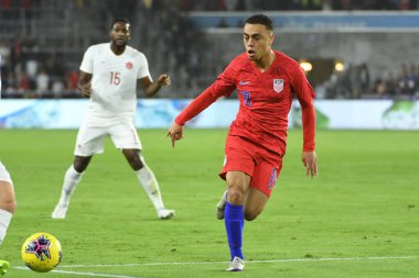 Amerikan Futbol Takımı 15 Kasım 2019 Cuma günü Orlando Florida 'daki Exploria Stadyumu' nda oynanan Concacaf Uluslar Ligi karşılaşmasında Kanada 'ya ev sahipliği yapmaktadır.