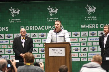 Basın Konferansı futbolcularının görüntüsü