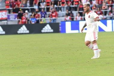 Flamengo Eintracht Frankfurt 'a karşı 12 Ocak 2019 Cumartesi günü Orlando City Stadyumu' nda. 