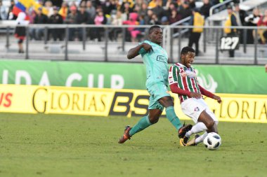 Fluminense, Florida Kupası 'nda 15 Ocak 2018' de Orlando Florida 'da oynanan Spektrum Stadyumu' nda Barcelona SC 'ye karşı..