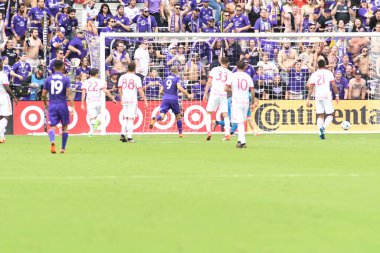 Orlando City, 31 Mart 2018 'de Orlando Florida' daki Exploria Stadyumu 'nda New York Red Bulls' a ev sahipliği yaptı..  