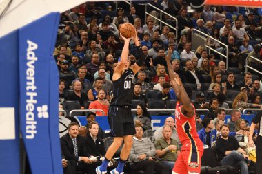 Orlando Magic 20 Mart 2019 Çarşamba günü Orlando Florida 'daki Amway Center' da Louisiana Pelikanlarına ev sahipliği yapıyor..