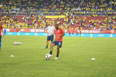 ABD Kolombiya 'ya karşı Raymond James Stadyumu' nda 11 Ekim 2018 'de. 