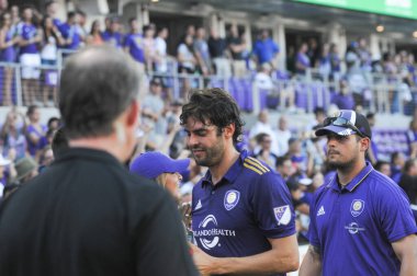 Orlando City 29 Nisan 2017 'de Orlando, Florida' daki Orlando City Stadyumu 'nda Colorado Rapids' e ev sahipliği yaptı.)