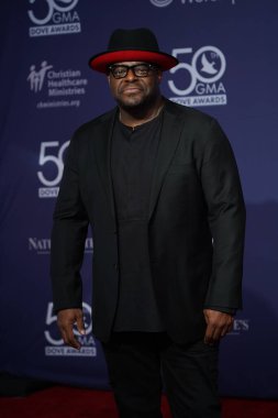 15 Ekim 2019 'da Nashville, Tennessee' deki Linbscome Üniversitesi 'nde verilen 50. GMA Dove Ödülleri sırasında kırmızı halı. 