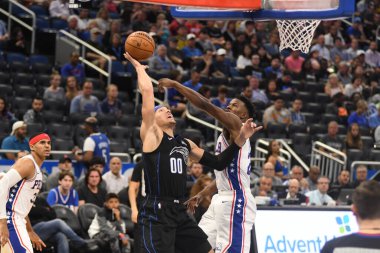 Orlando Magic, Philadelphia 76ers 'ı 25 Mart 2019' da Orlando Florida 'daki Amway Arena' da ağırlıyor..