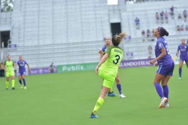 Orlando Pride 21 Temmuz 2018 'de Orlando Florida' daki Exploria Stadyumu 'nda Seattle Reign FC' ye ev sahipliği yapmaktadır. Fotoğraf: Marty Jean-Louis