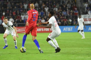 Amerikan Futbol Takımı 15 Kasım 2019 Cuma günü Orlando Florida 'daki Exploria Stadyumu' nda oynanan Concacaf Uluslar Ligi karşılaşmasında Kanada 'ya ev sahipliği yapmaktadır.