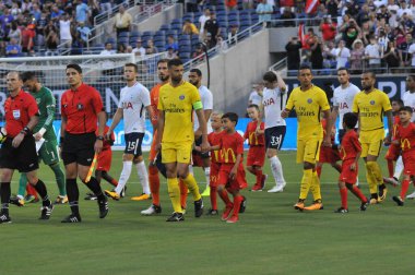 Paris Saint-Germain, Tottenham Hotspur 'a karşı 22 Temmuz 2017' de Orlando Florida 'daki Citrus Bowl' da.  
