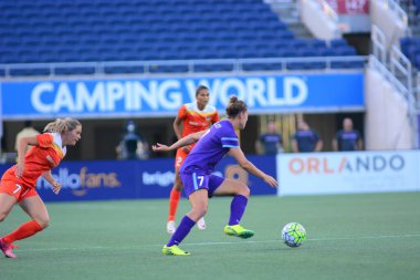 Orlando Pride sunucusu Houston Dash 23 Haziran 2016 'da Orlando Florida' daki Dünya Kampı Stadyumu 'nda..