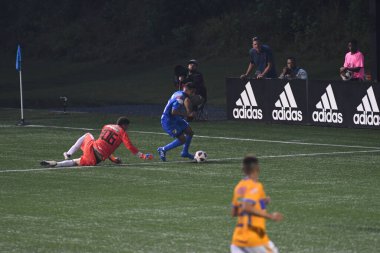 Atlanta United sunucusu Tigres & MLS Homegrown takımları 31 Temmuz 2018 'de Atlanta, Georgia' da düzenlenen MLS All Star haftasında.