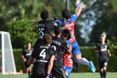 30 Temmuz 2019 'da Orlando Florida' daki Disney 'in Vahşi Spor Dünyası' nda düzenlenen MLS Allstar Haftası sırasında MLS Homegrown oyunu.