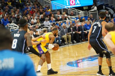 Orlando Magic 11 Aralık 2019 Çarşamba günü Orlando Forida 'daki Amway Center' da Los Angeles Lakers 'a ev sahipliği yaptı..  