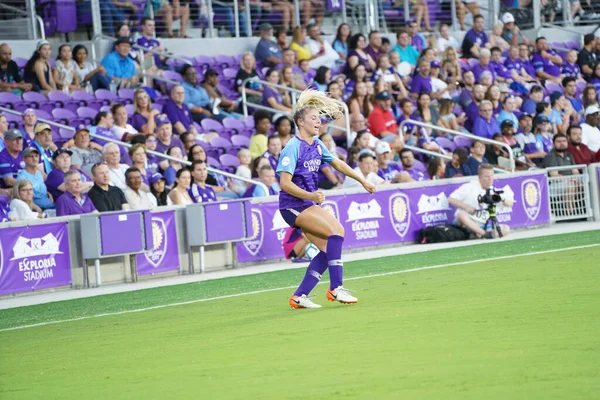 Orlando Pride Accueille Sky Blue Stade Exploria Samedi Juillet 2019 — Photo