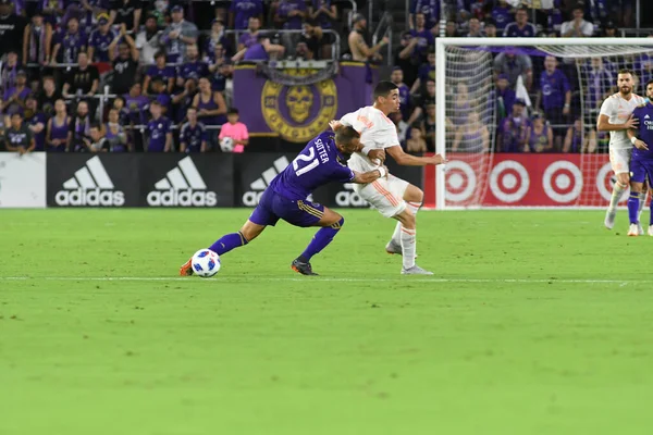 Orlando City Gastheer Atlanta United Het Exploria Stadium Augustus 2018 — Stockfoto