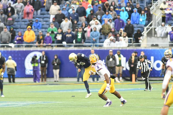 Notre Dame Enfrentará Lsu Durante Citrus Bowl Camping World Stadium — Foto de Stock