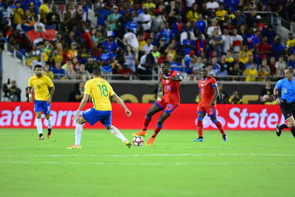 Brasil Enfrenta Haiti Durante Centenário Copa América Orlando Florida Camping — Fotografia de Stock