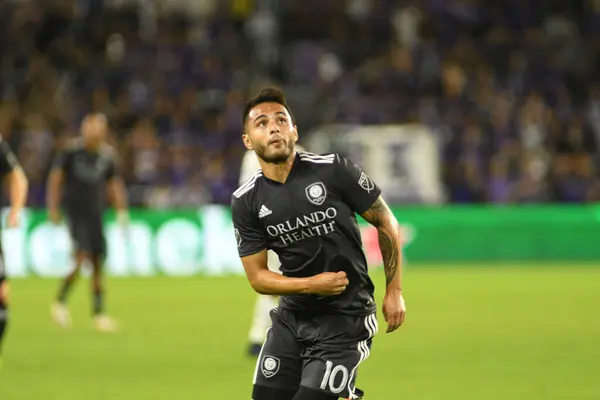 Orlando City Otthont San Jose Földrengések Exploria Stadium Április 2018 — Stock Fotó