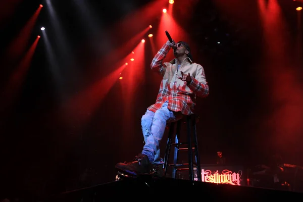 Cantante Usher Realiza Amway Center Orlando Florida Diciembre 2014 — Foto de Stock