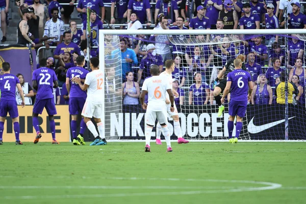 Orlando City Otthont Atlanta United Alatt Cup Exploria Stadium Orlando — Stock Fotó