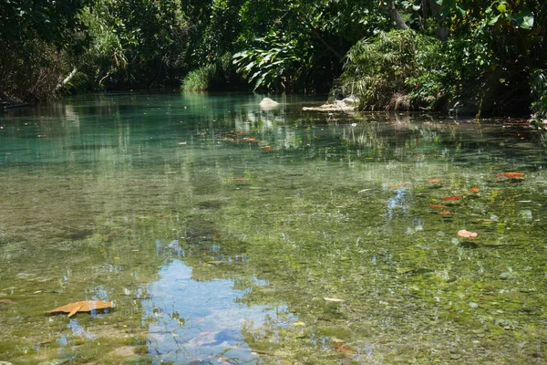 Pemandangan Dari Pantai Atas Kolam Yang Indah Dengan Air Jernih — Stok Foto