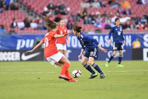 Japão Inglaterra Estádio Raymond James Tampa Florida Março 2019 — Fotografia de Stock