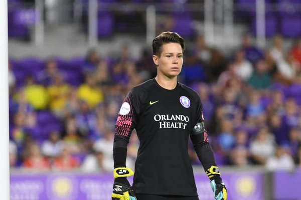 stock image Orlando Pride host the Houston Dash at Orlando City Stadium on June 28, 2018.  